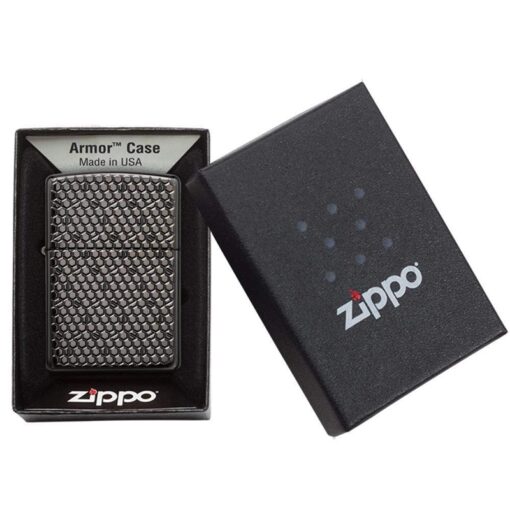 Zippo Armor Hexagon Design Black Ice - 49021 - Hình ảnh 7