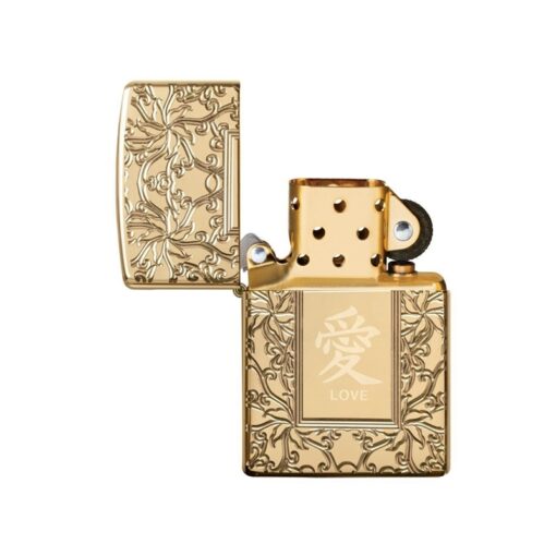 Zippo Armor Chinese Love Symbol High Polish Brass - 49022 - Hình ảnh 2