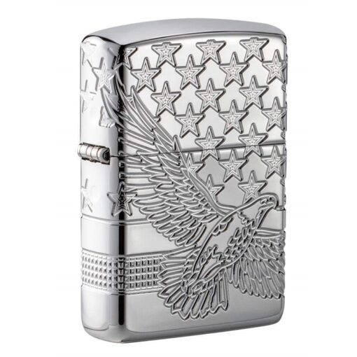 Zippo Armor MultiCut Patriotic Eagle High Polish Chrome - 49027