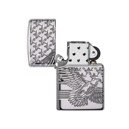 Zippo Armor MultiCut Patriotic Eagle High Polish Chrome - 49027 - Hình ảnh 2