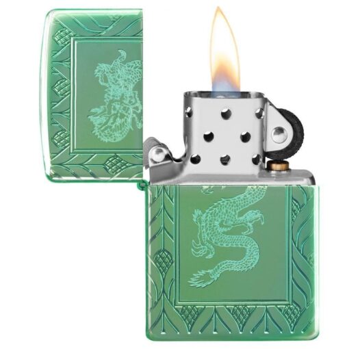 Zippo Armor High Polish Green Elegant Dragon - 49054 - Hình ảnh 6