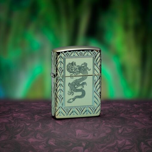 Zippo Armor High Polish Green Elegant Dragon - 49054 - Hình ảnh 9