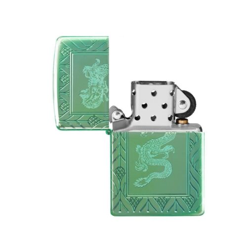 Zippo Armor High Polish Green Elegant Dragon - 49054 - Hình ảnh 2