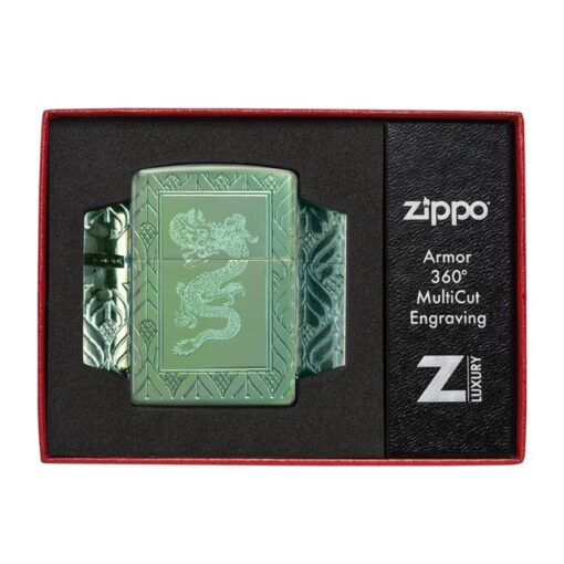 Zippo Armor High Polish Green Elegant Dragon - 49054 - Hình ảnh 8