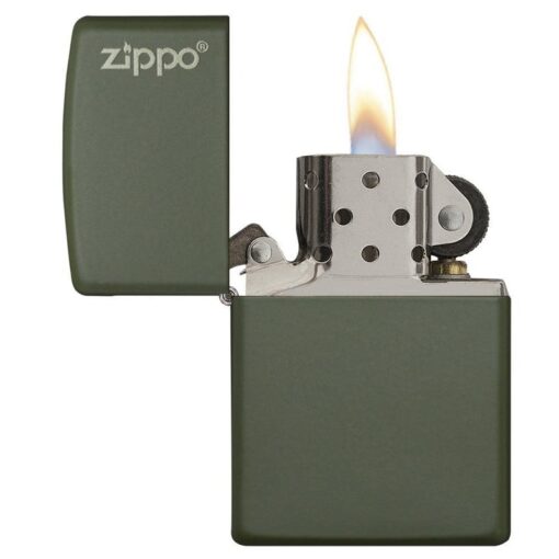 Zippo Classic Green Matte with Zippo Logo – 221ZL - Hình ảnh 4