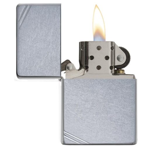 Zippo Street Chrome Vintage with Slashes - 267 - Hình ảnh 4