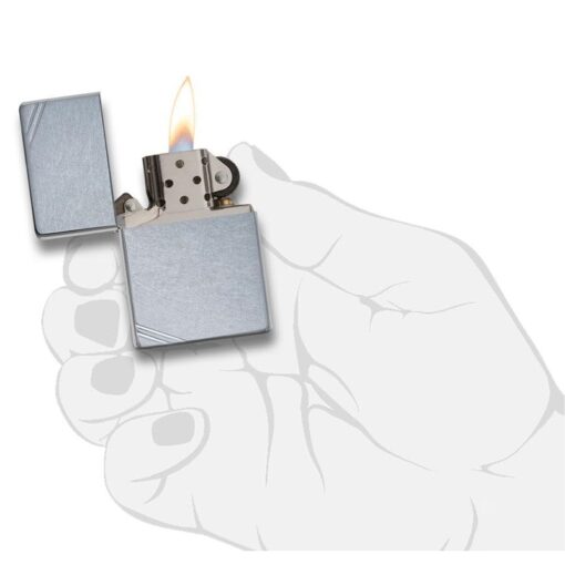 Zippo Street Chrome Vintage with Slashes - 267 - Hình ảnh 5