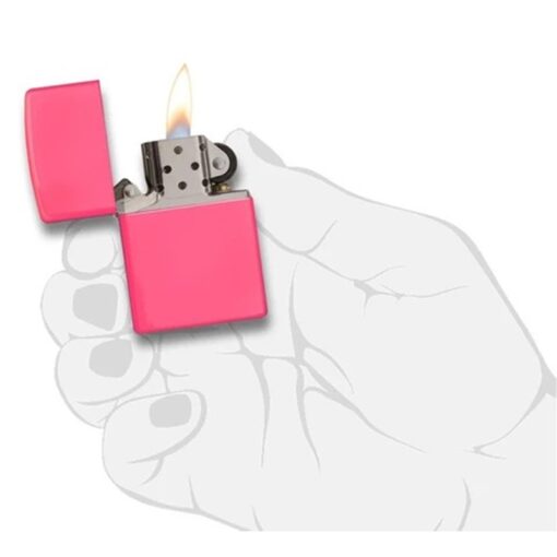 Zippo Classic Neon Pink Matte – 28886 - Hình ảnh 5