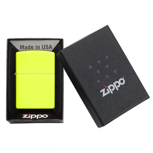 Zippo Neon Yellow Matte - 28887 - Hình ảnh 5