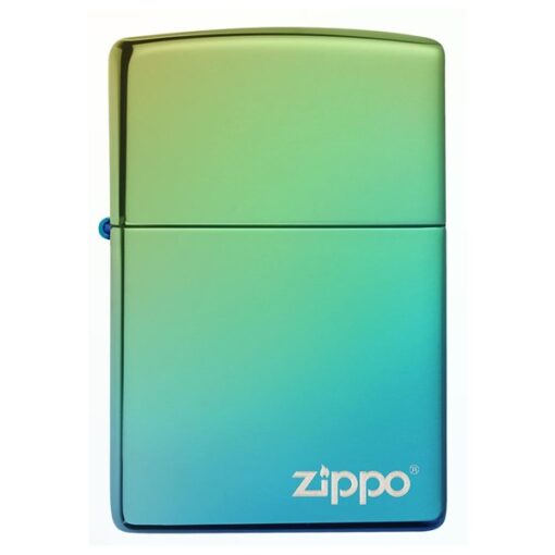 Zippo Classic High Polish Teal Zippo Logo - 49191ZL - Hình ảnh 3
