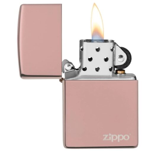 Zippo Classic High Polish Rose Gold with Zippo Logo – 49190ZL - Hình ảnh 4