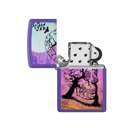 Zippo Skull Tree Design Purple Matte - 48638 - Hình ảnh 2