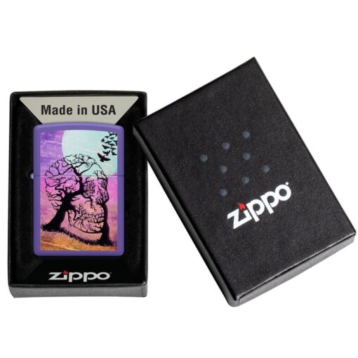 Zippo Skull Tree Design Purple Matte - 48638 - Hình ảnh 6