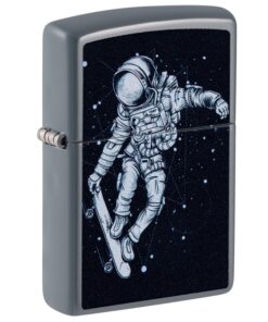 Zippo Skateboarding Astronaut Design Flat Grey - 48644