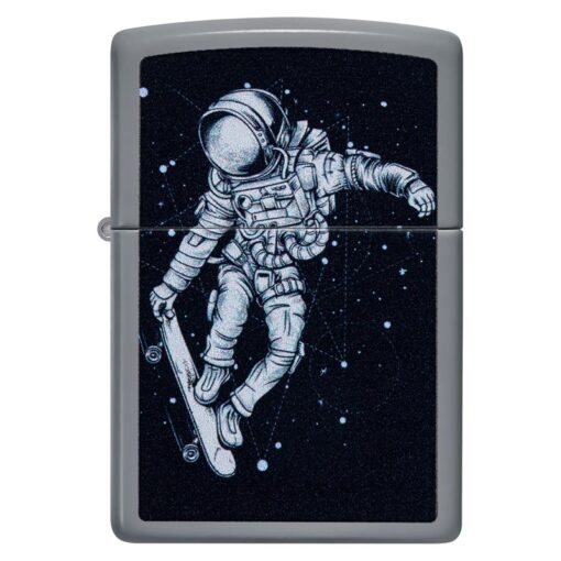 Zippo Skateboarding Astronaut Design Flat Grey - 48644 - Hình ảnh 3