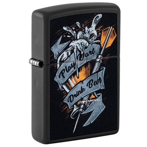 Zippo Darts Design Black Matte - 48679