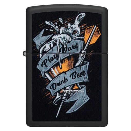 Zippo Darts Design Black Matte - 48679 - Hình ảnh 3