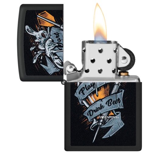 Zippo Darts Design Black Matte - 48679 - Hình ảnh 4