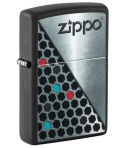 Zippo Hexagon Design Black Matte - 48709