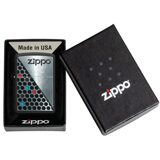 Zippo Hexagon Design Black Matte - 48709 - Hình ảnh 6