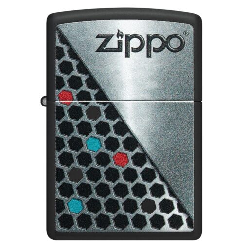 Zippo Hexagon Design Black Matte - 48709 - Hình ảnh 3