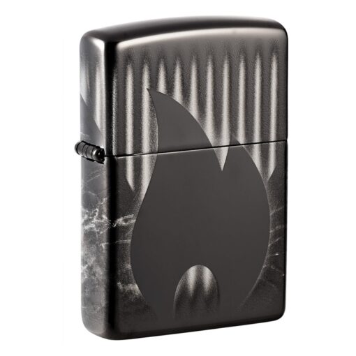 Zippo Flame Design High Polish Black - 48738