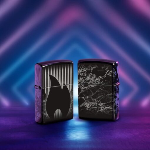 Zippo Flame Design High Polish Black - 48738 - Hình ảnh 11