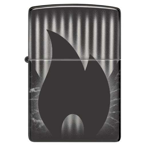 Zippo Flame Design High Polish Black - 48738 - Hình ảnh 6