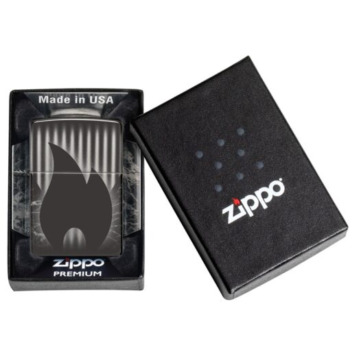 Zippo Flame Design High Polish Black - 48738 - Hình ảnh 10