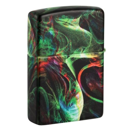 Zippo Psychedelic Swirl Design Glow in the Dark Green Matte - 48774 - Hình ảnh 3