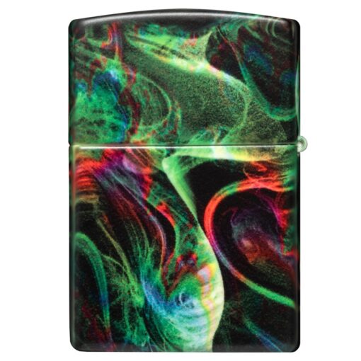 Zippo Psychedelic Swirl Design Glow in the Dark Green Matte - 48774 - Hình ảnh 5