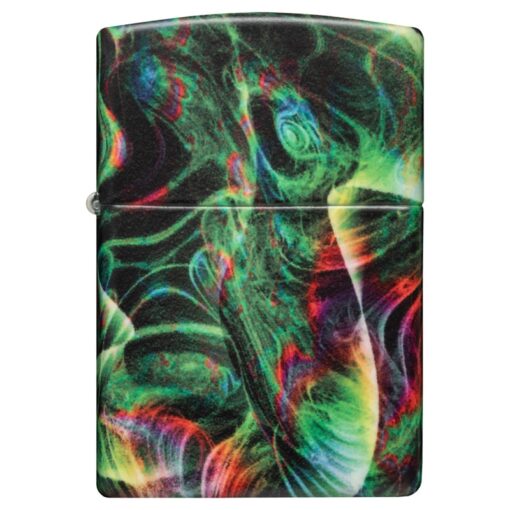 Zippo Psychedelic Swirl Design Glow in the Dark Green Matte - 48774 - Hình ảnh 4