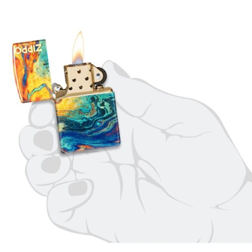 Zippo Colorful Design 540 Tumbled Brass - 48778 - Hình ảnh 9