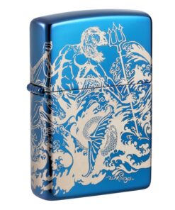 Zippo Atlantis Design High Polish Blue - 48787