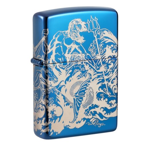 Zippo Atlantis Design High Polish Blue - 48787