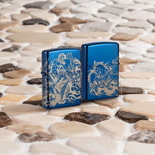 Zippo Atlantis Design High Polish Blue - 48787 - Hình ảnh 11