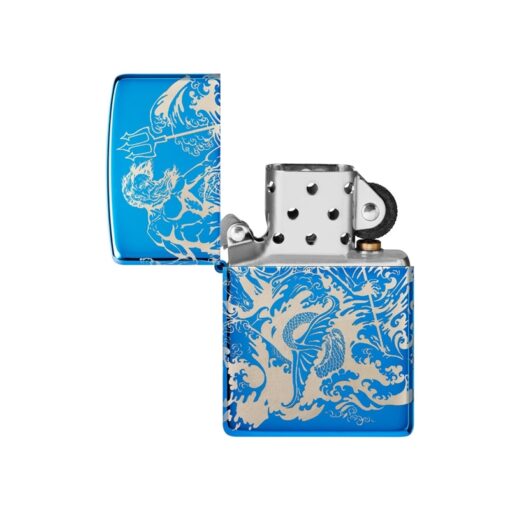Zippo Atlantis Design High Polish Blue - 48787 - Hình ảnh 2