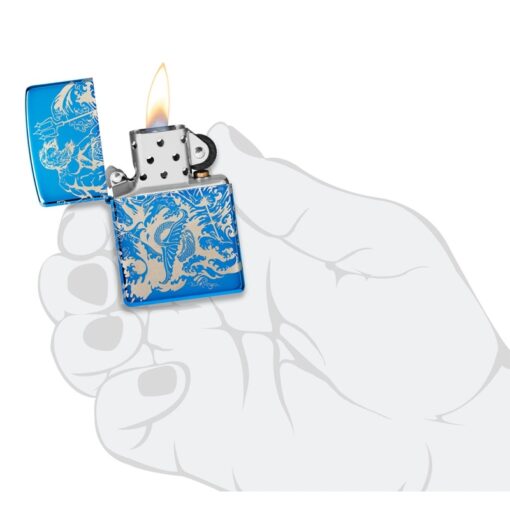 Zippo Atlantis Design High Polish Blue - 48787 - Hình ảnh 9