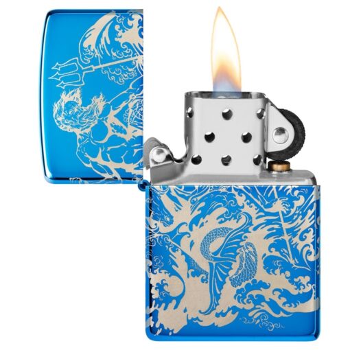 Zippo Atlantis Design High Polish Blue - 48787 - Hình ảnh 8