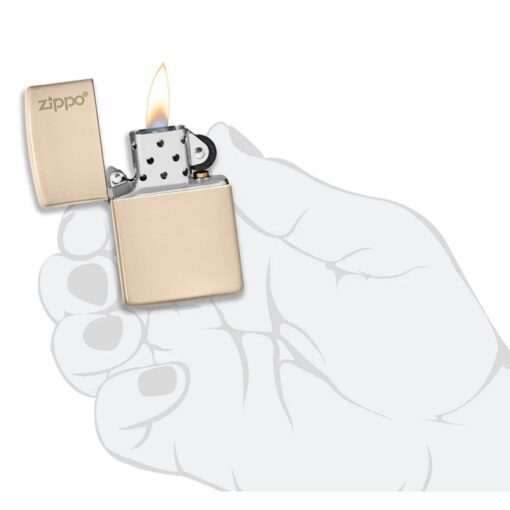 Zippo Classic Flat Sand with Zippo Logo – 49453ZL - Hình ảnh 5