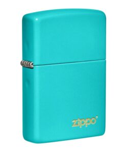 Zippo Classic Flat Turquoise with Zippo Logo- 49454ZL