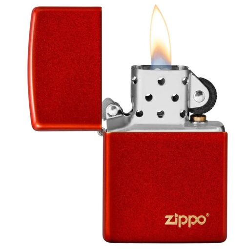 Zippo Classic Metallic Red with Zippo Logo – 49475ZL - Hình ảnh 4