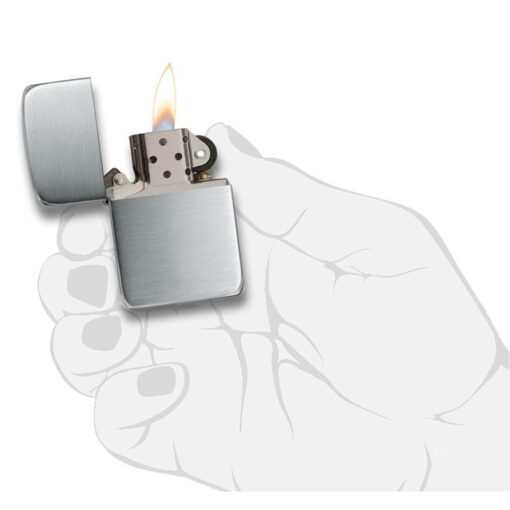 Zippo Hand Satin Sterling Silver 1941 Replica - 24 - Hình ảnh 5