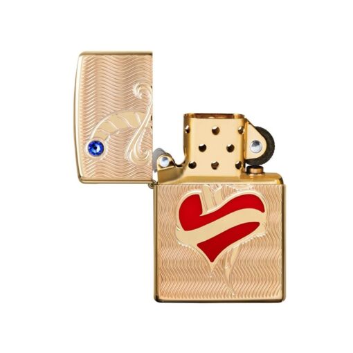 Zippo Armor Heart and Sword High Polish Brass - 49303 - Hình ảnh 2