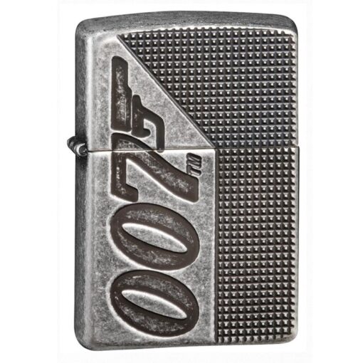 Zippo Armor James Bond 007 Antique Silver Plate - 49033