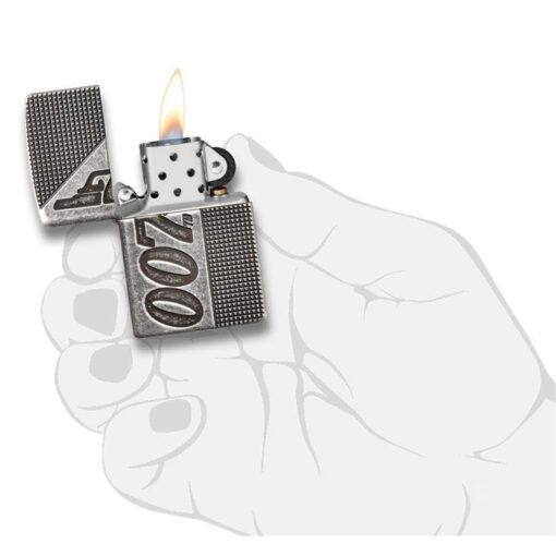 Zippo Armor James Bond 007 Antique Silver Plate - 49033 - Hình ảnh 5