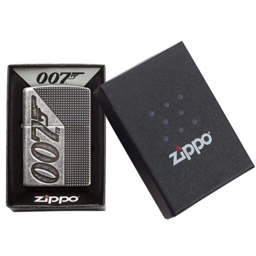 Zippo Armor James Bond 007 Antique Silver Plate - 49033 - Hình ảnh 6