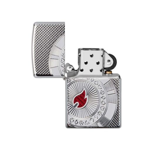 Zippo Armor Poker Chip Design High Polish Chrome - 49058 - Hình ảnh 2