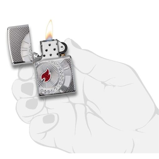 Zippo Armor Poker Chip Design High Polish Chrome - 49058 - Hình ảnh 5