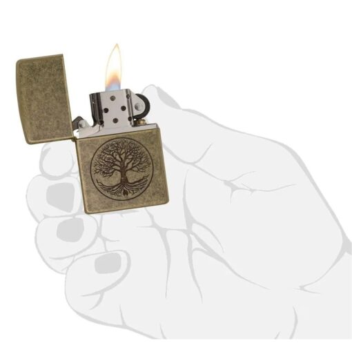 Zippo Tree of Life Antique Brass - 29149 - Hình ảnh 5